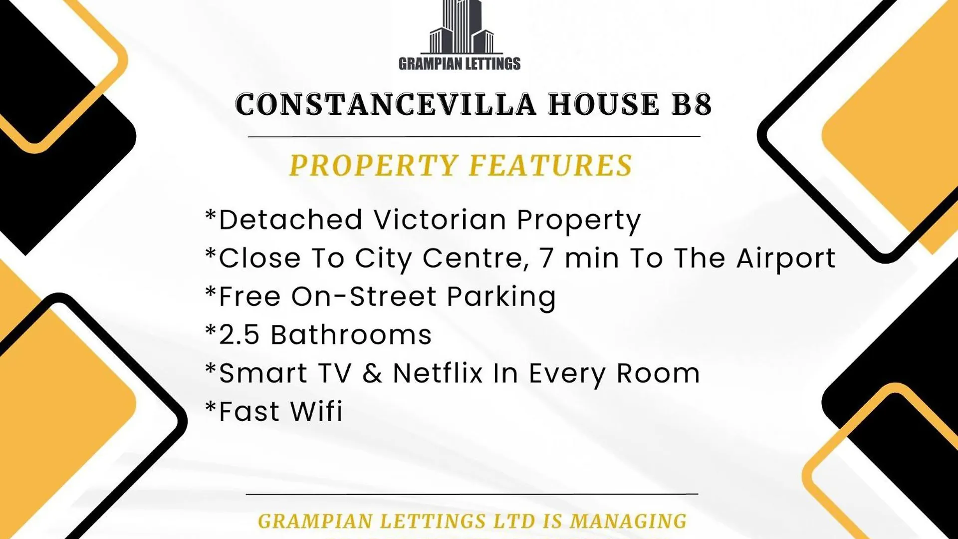 Constancevilla B8 - Grampian Lettings Ltd 애버딘